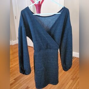 Elegant Black Long Sleeve Dress